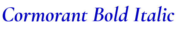 Cormorant Bold Italic font